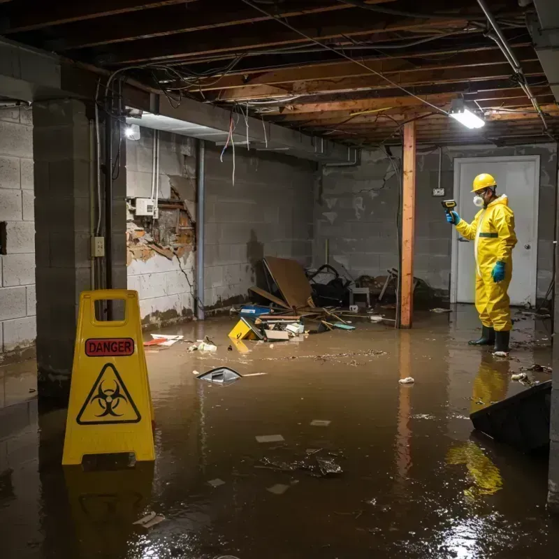 Flooded Basement Electrical Hazard in Cedar County, NE Property